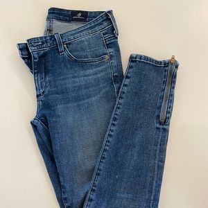AG the Zip Up Legging Ankle Skinny Denim